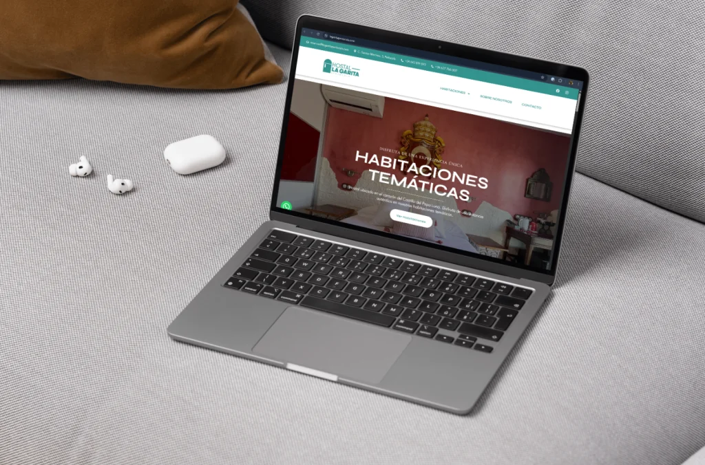 Página web a medida para alojamiento turístico